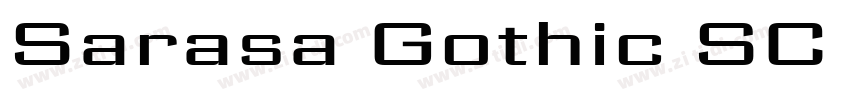Sarasa Gothic SC Sem字体转换